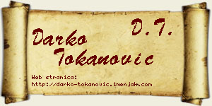 Darko Tokanović vizit kartica